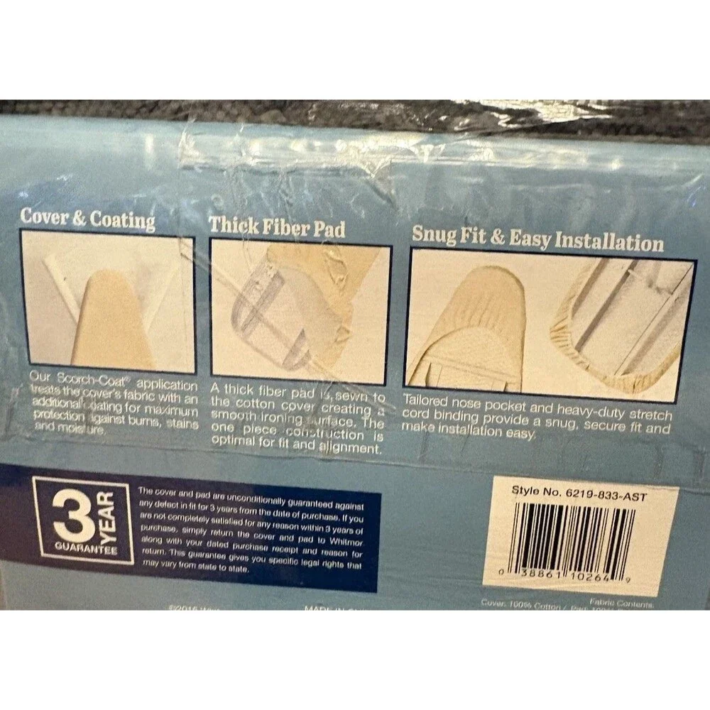 Whitmore Deluxe Ironing Board Cover & pad Blue